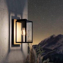 Eglo - Outdoor wall light 1xE27/40W/230V IP44 brown