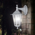 EGLO - Outdoor wall light 1xE27/60W/230V IP44 white