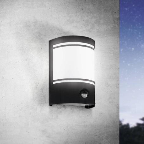 Eglo - Outdoor wall light with a sensor 1xE27/40W/230V IP44