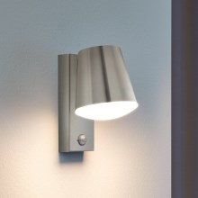 Eglo - Outdoor Wall Lighting with sensor 1xE27/10W/230V