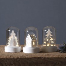 Eglo - SET 3x LED Christmas decoration 1xLED/0,06W/1xCR2032 white