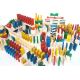 EkoToys - Wooden dominoes colorful 830 pcs