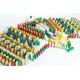 EkoToys - Wooden dominoes colorful 830 pcs