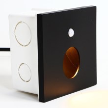 Emithor 70436 - LED Staircase light with a sensor OLIVE LED/1W/230V black