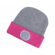 Extol - Hat with a headlamp and USB charging 300 mAh grey/pink size UNI