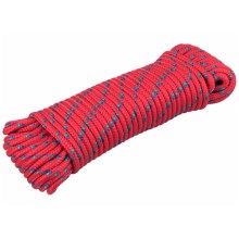 Extol Premium - Polypropylene braided cord 6mm x 20m red