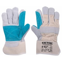 Extol Premium - Work gloves size 10"-10,5" white/blue