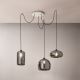 Fabas Luce 3496-47-126 - Chandelier on a string FIONA 3xE27/60W/230V