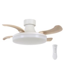 FANAWAY 210664 - LED Dimmable ceiling fan ORBIT LED/25W/230V beige/white + remote control