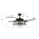 FANAWAY 212927 - LED Ceiling fan CLASSIC 3xE27/4W/230V black + remote control