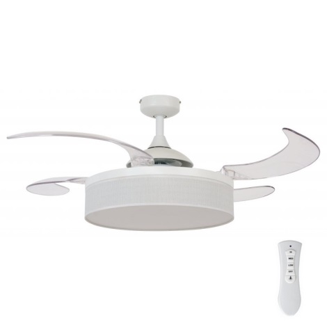 FANAWAY 511030 - LED Ceiling fan FRASER 3xE27/20W/230V white + remote control