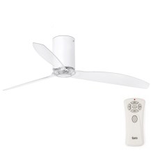 FARO 32039- Ceiling fan MINI TUBE VENTIL clear d. 128 cm + remote control