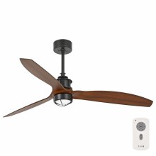 FARO 33395-10 - LED Ceiling fan JUST FAN LED/16W/230V black/brown d. 128 cm + remote control