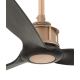 FARO 33418 - Ceiling fan JUST FAN black/copper d. 128 cm + remote control