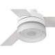 FARO 33460 - LED Ceiling fan with a speaker ICE LED/15W/230V white/brown + remote control