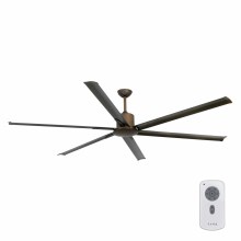 FARO 33462A - Ceiling fan ANDROS XL brown d. 213 cm + remote control