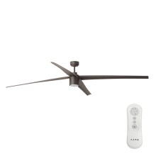 FARO 33495 - LED Dimmable ceiling fan ATTOS LED/20W/230V brown d. 213 cm + remote control