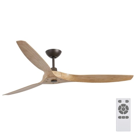 FARO 33519 - Ceiling fan MOREA brown d. 152 cm + remote control