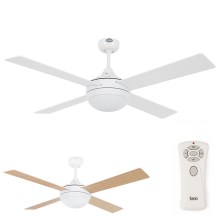 FARO 33700 - Ceiling fan ICARIA with a remote control 2xE27/20W/230V white