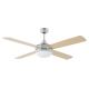 FARO 33701 - Ceiling fan ICARIA with remote control 2xE27/20W/230V grey