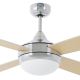 FARO 33701 - Ceiling fan ICARIA with remote control 2xE27/20W/230V grey