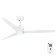 FARO 33722 - LED Ceiling fan NU LED/18W/230V white + remote control