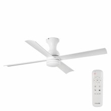FARO 33756 - LED Ceiling fan FRASER LED/16W/230V white + remote control