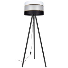 Floor lamp CORAL 1xE27/60W/230V wenge/black/white/gold