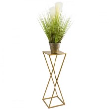 Flower stand 70x24 gold