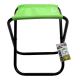 Foldable camping chair green/black