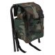Foldable camping chair with backpack camouflage