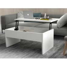 Foldable coffee table AKILLI 44,8x90 cm white