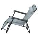 Folding adjustable chair grey/black