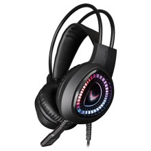 Gaming LED RGB headphones VARR with a microphone