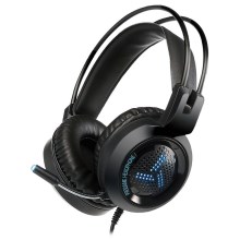 Gaming LED RGB headphones VARR with microphone 3.5