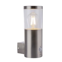 Globo 34019S - Outdoor wall light with a sensor LALLI 1xE27/60W/230V IP44