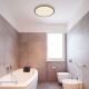 Globo - LED Dimmable bathroom ceiling light LED/18W/230V d. 29,4 cm IP44 brown