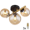 Globo - LED Surface-mounted chandelier 3xG9/3W/230V brass