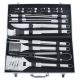 Grilling utensils stainless steel with a case 18 pcs