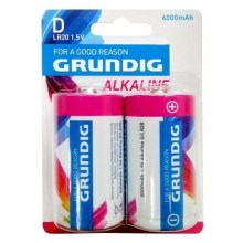 Grundig - 2 pcs Alkaline battery D/LR20 1,5V