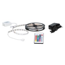 Grundig - LED RGB Dimmable strip 3m LED/12W/230V + remote control