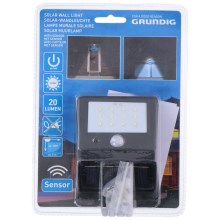 Grundig - LED Solar light with a sensor 1xLED/0,25W/1xAA