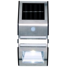 Grundig - LED Solar wall light with sensor 1xLED IP44