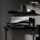 Height-adjustable desk LEVANO 120x60 cm black