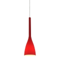 Ideal Lux - Chandelier 1xE14/40W/230V red