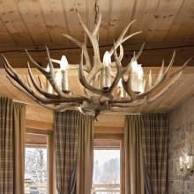 Ideal Lux – Chandelier on a chain CHALET 8×E14/40W/230V