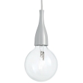 Ideal Lux - Chandelier on a string 1xE27/42W/230V grey