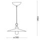 Ideal Lux - Chandelier on a string CANTINA 1xE27/42W/230V d. 35 cm copper