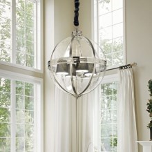 Ideal Lux - Chandelier on a string WORLD 4xE14/40W/230V