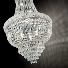 Ideal Lux - Crystal chandelier on a chain DUBAI 10xE14/40W/230V